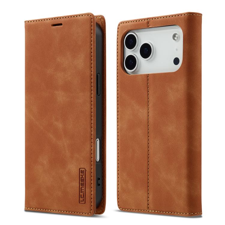 LC.IMEEKE Strong Magnetism Microfiber Leather Phone Case, For iPhone 16 Pro Max, For iPhone 16 Pro, For iPhone 16 Plus, For iPhone 16