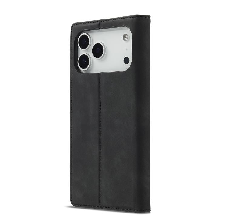 LC.IMEEKE Strong Magnetism Microfiber Leather Phone Case, For iPhone 16 Pro Max, For iPhone 16 Pro, For iPhone 16 Plus, For iPhone 16