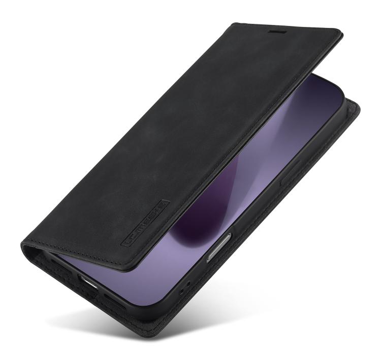 LC.IMEEKE Strong Magnetism Microfiber Leather Phone Case, For iPhone 16 Pro Max, For iPhone 16 Pro, For iPhone 16 Plus, For iPhone 16