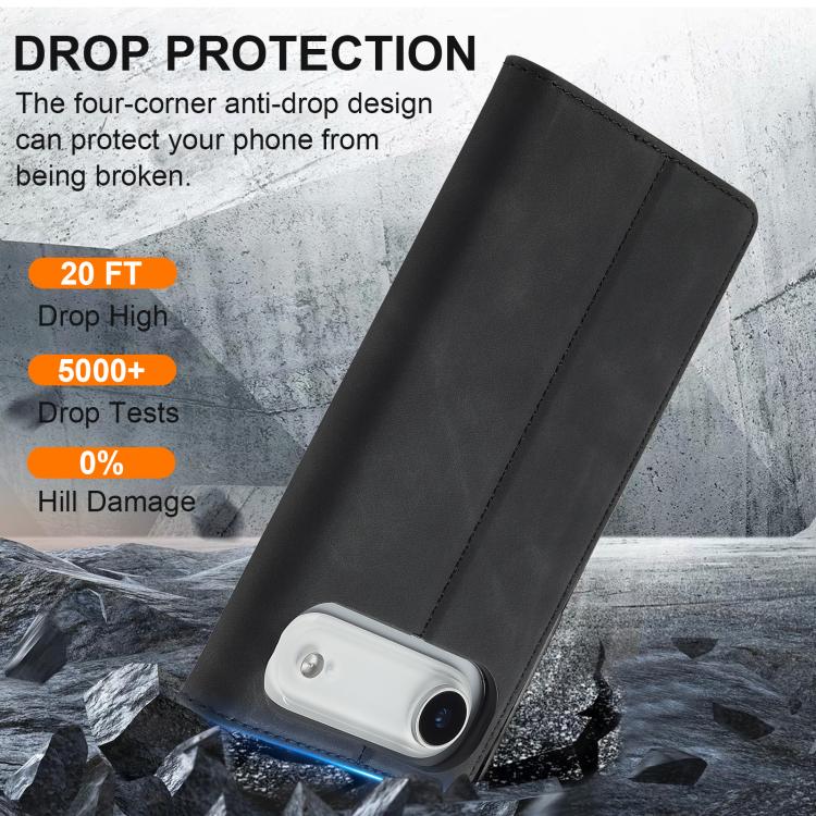 LC.IMEEKE Strong Magnetism Microfiber Leather Phone Case, iPhone 16e