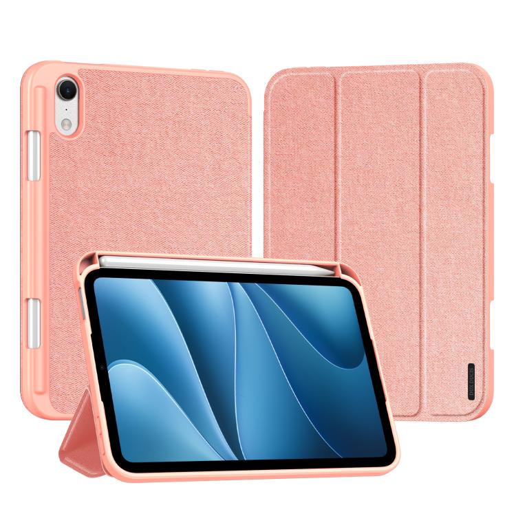 DUX DUCIS Domo Series Cloth Texture Magnetic Leather Tablet Case, For iPad Air 13 2024 / 2025, For iPad Pro 13 2024, For iPad Pro 11 2024