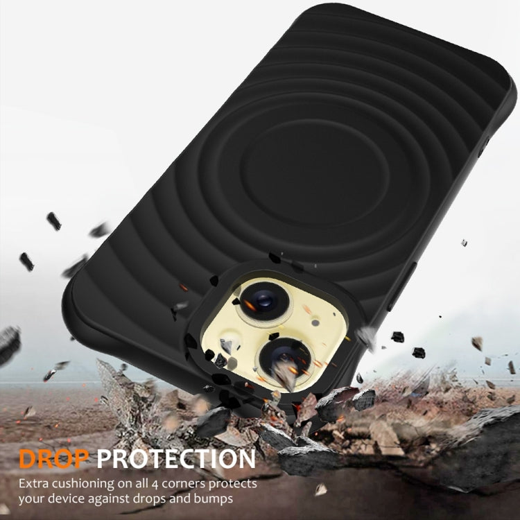 Wave Texture MagSafe Magnetic Liquid Silicone Phone Case, For iPhone 15, For iPhone 14 Plus, For iPhone 14, For iPhone 14 Pro