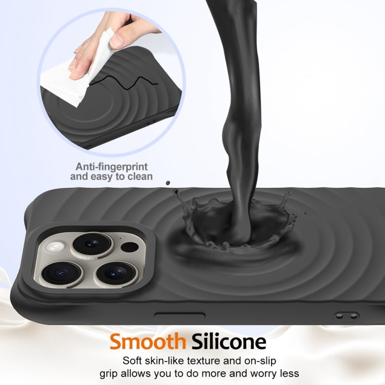 Wave Texture MagSafe Magnetic Liquid Silicone Phone Case, For iPhone 14 Pro Max, For iPhone 13 Pro Max, For iPhone 13 Pro, For iPhone 13