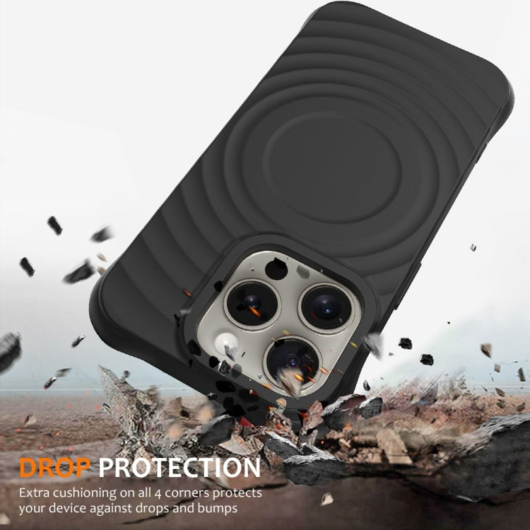 Wave Texture MagSafe Magnetic Liquid Silicone Phone Case, For iPhone 14 Pro Max, For iPhone 13 Pro Max, For iPhone 13 Pro, For iPhone 13