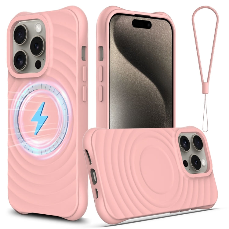Wave Texture MagSafe Magnetic Liquid Silicone Phone Case, For iPhone 14 Pro Max, For iPhone 13 Pro Max, For iPhone 13 Pro, For iPhone 13