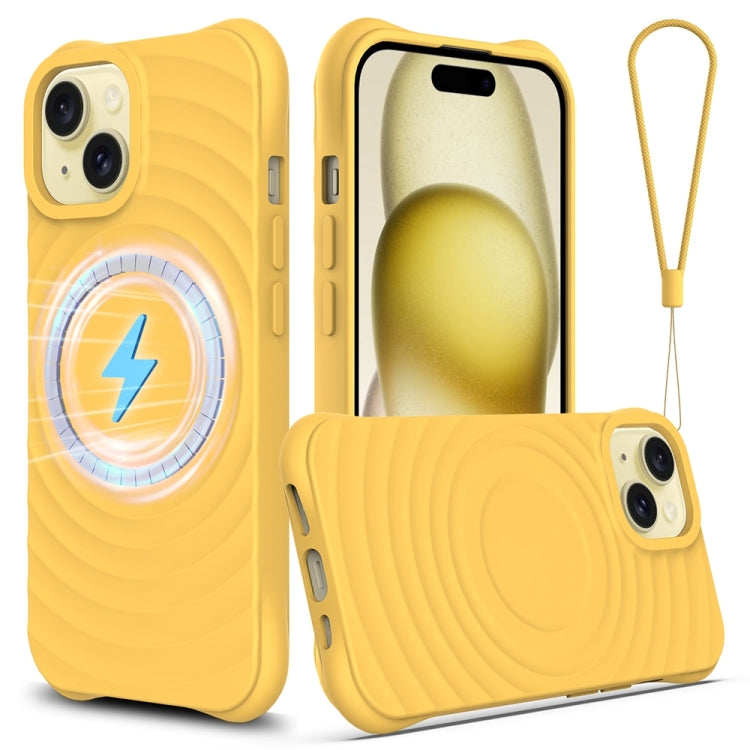 Wave Texture MagSafe Magnetic Liquid Silicone Phone Case, For iPhone 14 Pro Max, For iPhone 13 Pro Max, For iPhone 13 Pro, For iPhone 13