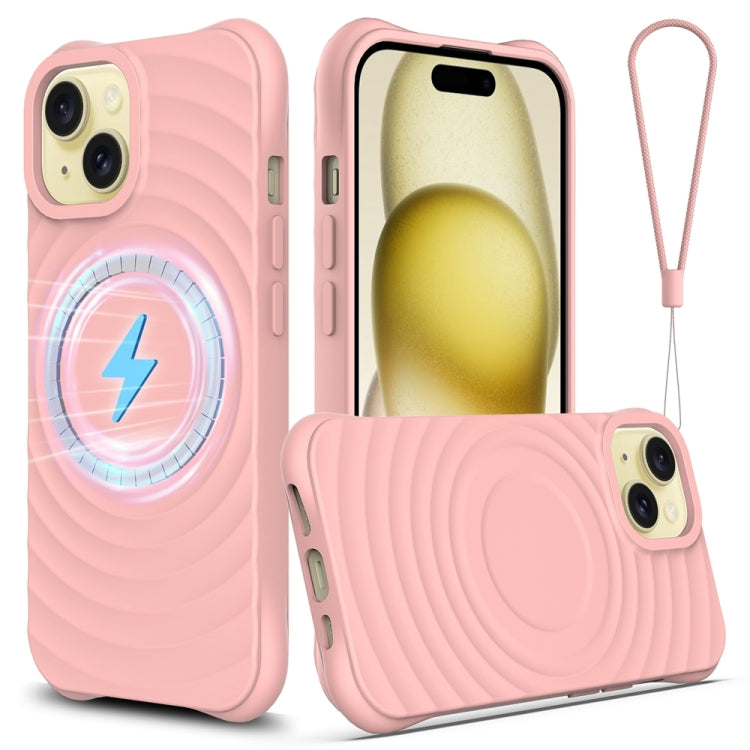 Wave Texture MagSafe Magnetic Liquid Silicone Phone Case, For iPhone 14 Pro Max, For iPhone 13 Pro Max, For iPhone 13 Pro, For iPhone 13