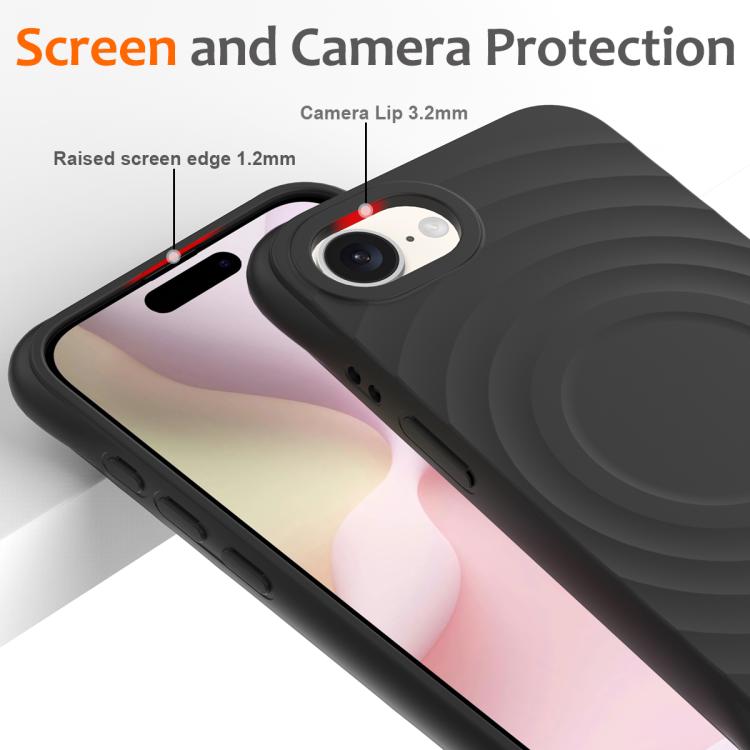 Wave Texture MagSafe Magnetic Liquid Silicone Phone Case
