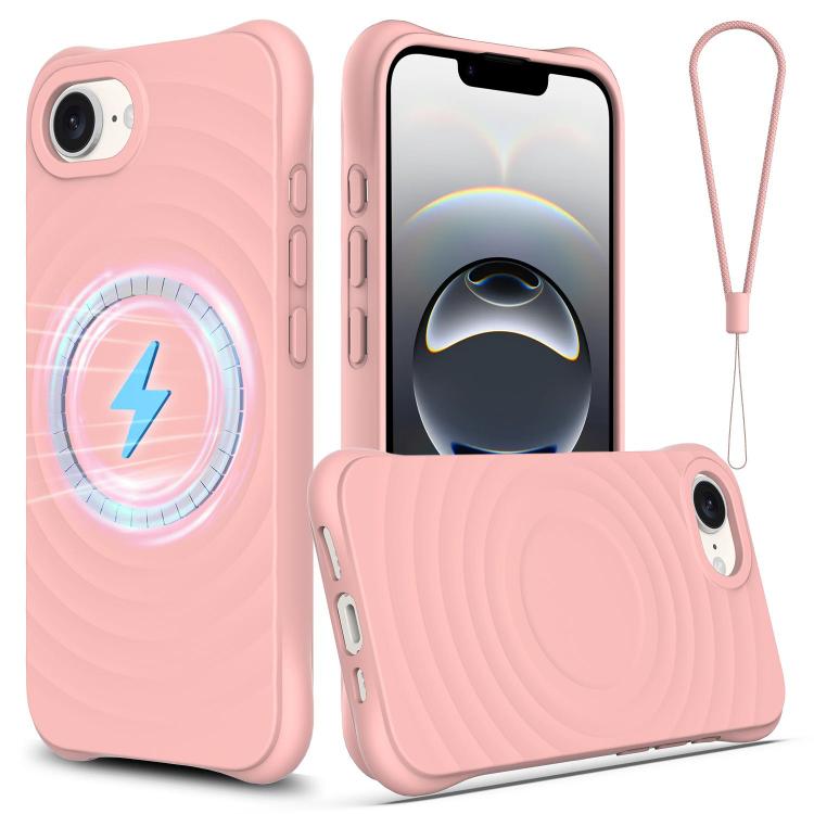 Wave Texture MagSafe Magnetic Liquid Silicone Phone Case