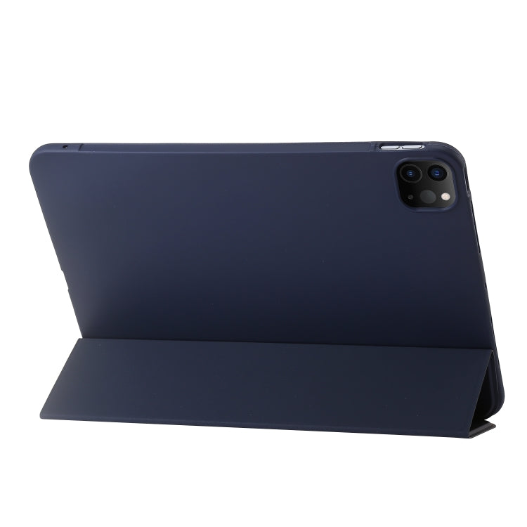 Three-fold Holder Flip Tablet Leather Case, For iPad Pro 13 2024, For iPad Pro 11 2024