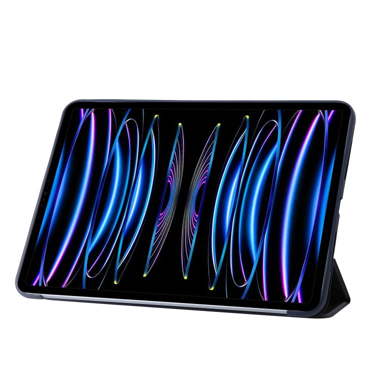 Three-fold Holder Flip Tablet Leather Case, For iPad Pro 13 2024, For iPad Pro 11 2024