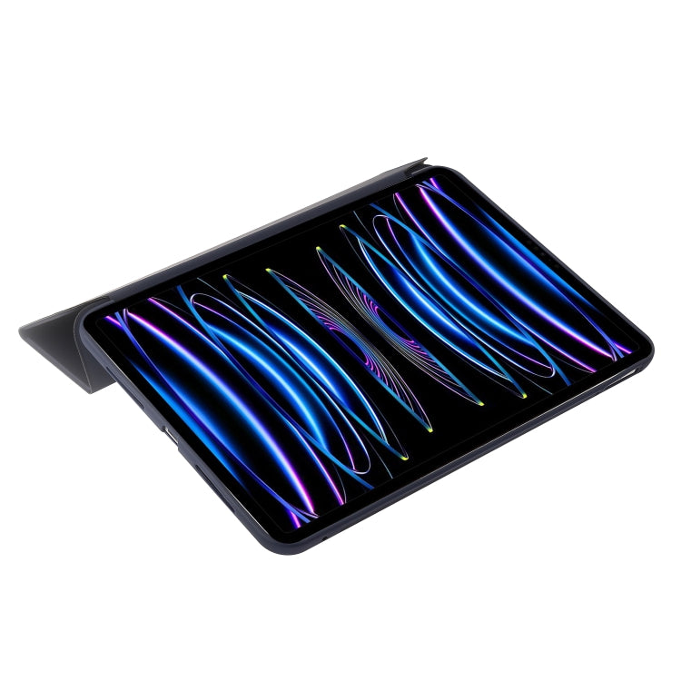 Three-fold Holder Flip Tablet Leather Case, For iPad Pro 13 2024, For iPad Pro 11 2024