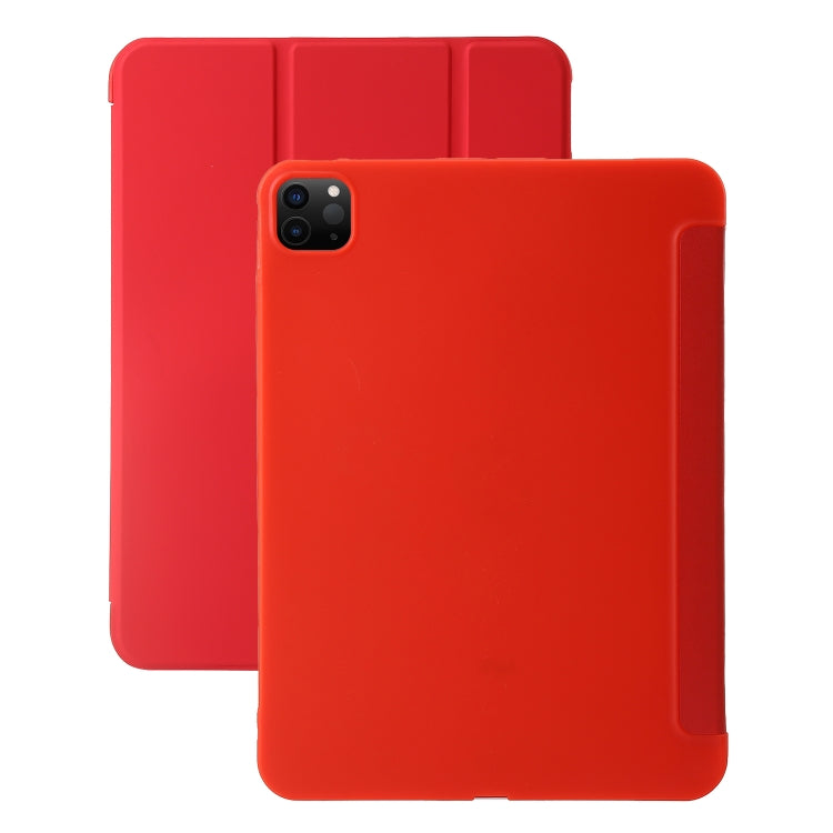 Three-fold Holder Flip Tablet Leather Case, For iPad Pro 13 2024, For iPad Pro 11 2024