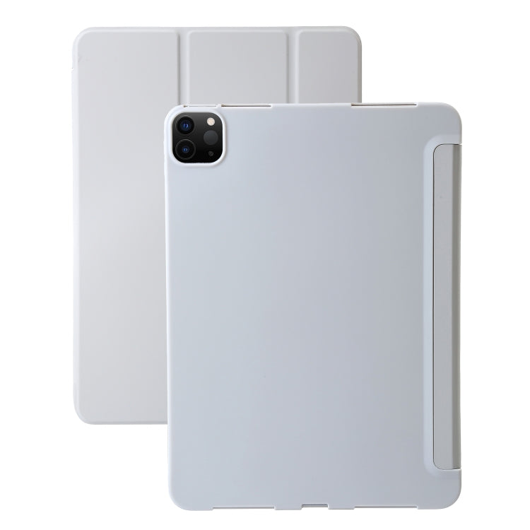 Three-fold Holder Flip Tablet Leather Case, For iPad Pro 13 2024, For iPad Pro 11 2024