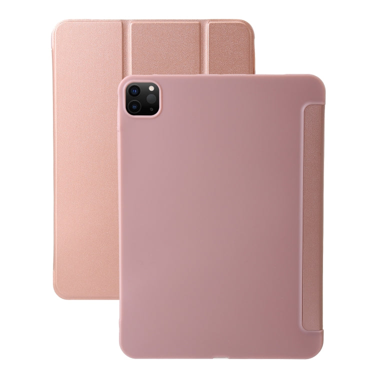 Three-fold Holder Flip Tablet Leather Case, For iPad Pro 13 2024, For iPad Pro 11 2024
