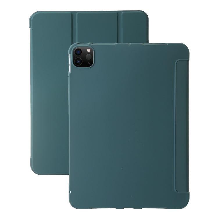 Three-fold Holder Flip Tablet Leather Case, For iPad Pro 13 2024, For iPad Pro 11 2024
