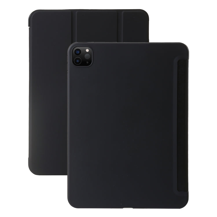 Three-fold Holder Flip Tablet Leather Case, For iPad Pro 13 2024, For iPad Pro 11 2024