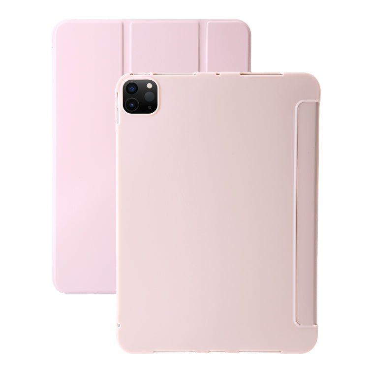 Three-fold Holder Flip Tablet Leather Case, For iPad Pro 13 2024, For iPad Pro 11 2024