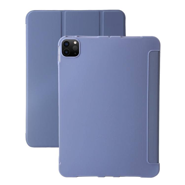 Three-fold Holder Flip Tablet Leather Case, For iPad Pro 13 2024, For iPad Pro 11 2024
