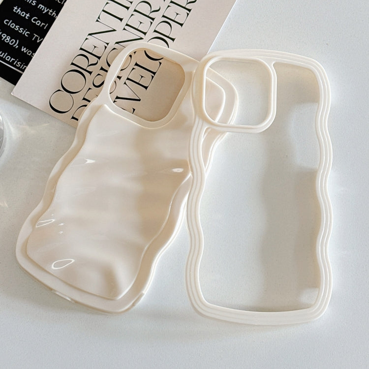 Solid Color Waves PC Hybrid TPU Phone Case, For iPhone 11