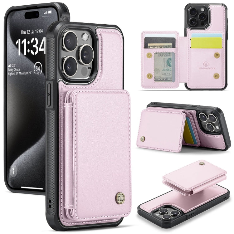 JEEHOOD J05 Business Magnetic Style RFID Leather Phone Case, For iPhone 15, For iPhone 14 Plus, For iPhone 14, For iPhone 14 Pro