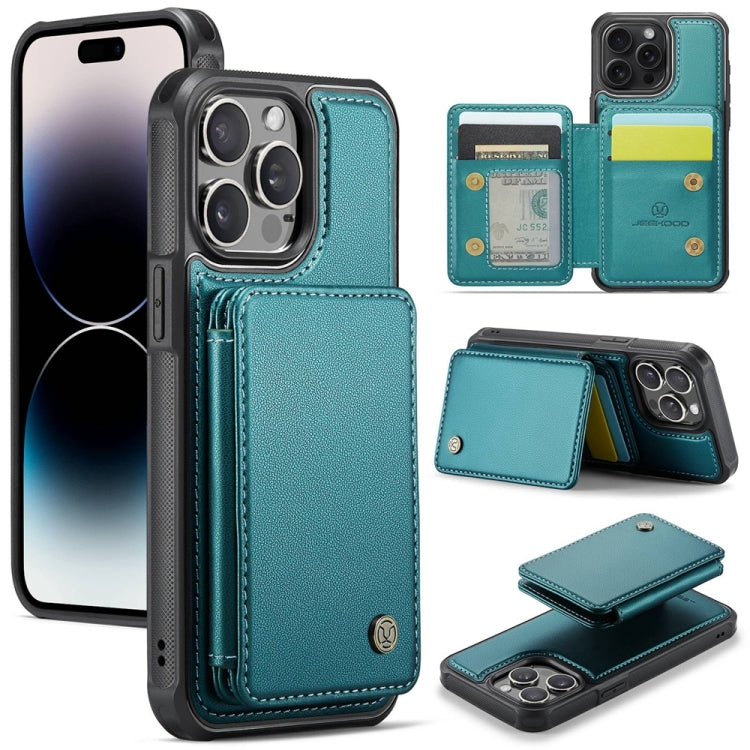 JEEHOOD J05 Business Magnetic Style RFID Leather Phone Case, For iPhone 14 Pro Max, For iPhone 13 Pro Max, For iPhone 13 Pro, For iPhone 13
