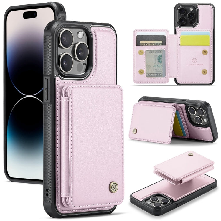 JEEHOOD J05 Business Magnetic Style RFID Leather Phone Case, For iPhone 14 Pro Max, For iPhone 13 Pro Max, For iPhone 13 Pro, For iPhone 13