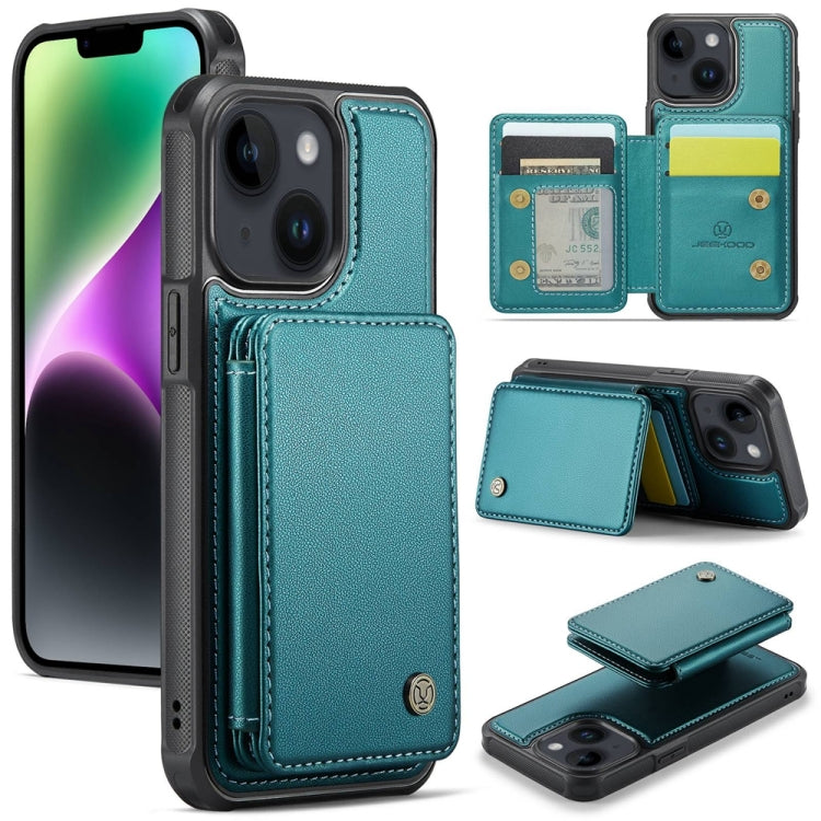 JEEHOOD J05 Business Magnetic Style RFID Leather Phone Case, For iPhone 14 Pro Max, For iPhone 13 Pro Max, For iPhone 13 Pro, For iPhone 13