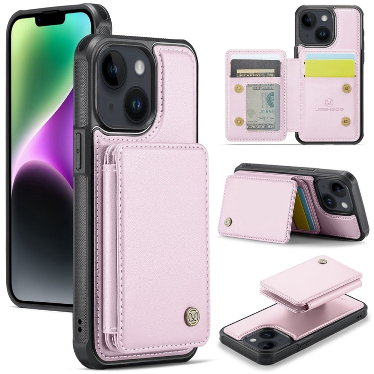 JEEHOOD J05 Business Magnetic Style RFID Leather Phone Case, For iPhone 14 Pro Max, For iPhone 13 Pro Max, For iPhone 13 Pro, For iPhone 13