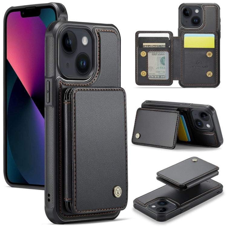 JEEHOOD J05 Business Magnetic Style RFID Leather Phone Case, For iPhone 12 / 12 Pro, For iPhone 12 Pro Max, For iPhone 11 Pro Max, For iPhone 11