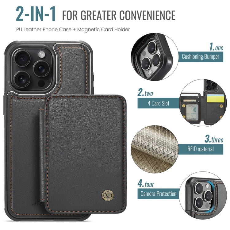 JEEHOOD J05 Business Magnetic Style RFID Leather Phone Case, For iPhone 12 / 12 Pro, For iPhone 12 Pro Max, For iPhone 11 Pro Max, For iPhone 11