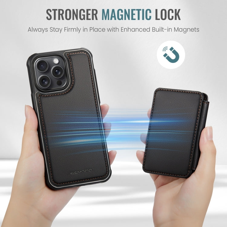JEEHOOD J05 Business Magnetic Style RFID Leather Phone Case, For iPhone 12 / 12 Pro, For iPhone 12 Pro Max, For iPhone 11 Pro Max, For iPhone 11