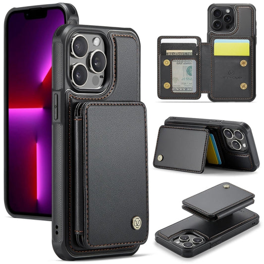 JEEHOOD J05 Business Magnetic Style RFID Leather Phone Case, For iPhone 12 / 12 Pro, For iPhone 12 Pro Max, For iPhone 11 Pro Max, For iPhone 11