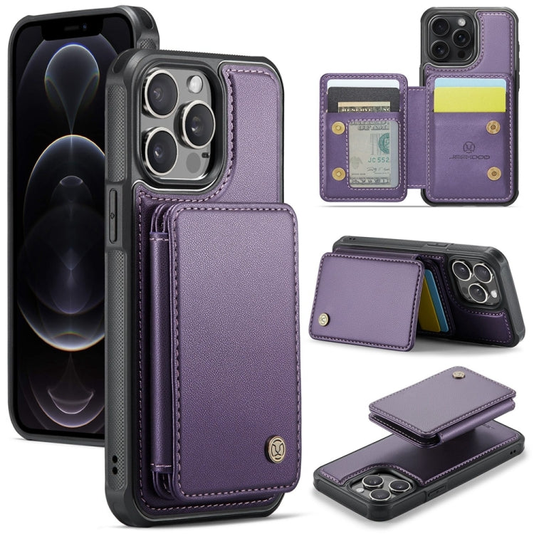 JEEHOOD J05 Business Magnetic Style RFID Leather Phone Case, For iPhone 12 / 12 Pro, For iPhone 12 Pro Max, For iPhone 11 Pro Max, For iPhone 11