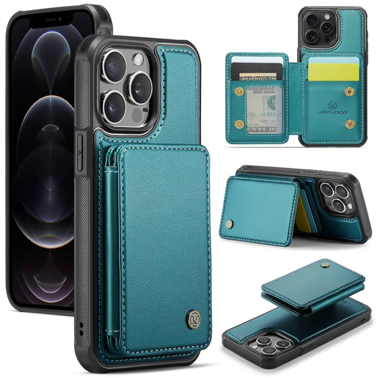 JEEHOOD J05 Business Magnetic Style RFID Leather Phone Case, For iPhone 12 / 12 Pro, For iPhone 12 Pro Max, For iPhone 11 Pro Max, For iPhone 11