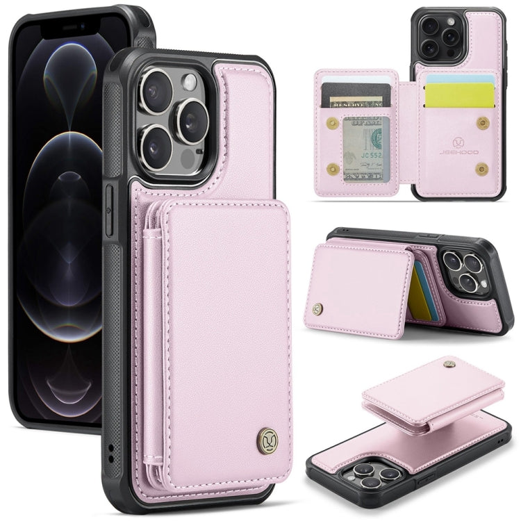JEEHOOD J05 Business Magnetic Style RFID Leather Phone Case, For iPhone 12 / 12 Pro, For iPhone 12 Pro Max, For iPhone 11 Pro Max, For iPhone 11