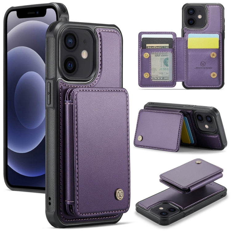 JEEHOOD J05 Business Magnetic Style RFID Leather Phone Case, For iPhone 12 / 12 Pro, For iPhone 12 Pro Max, For iPhone 11 Pro Max, For iPhone 11