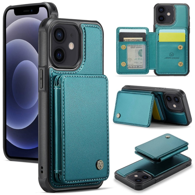 JEEHOOD J05 Business Magnetic Style RFID Leather Phone Case, For iPhone 12 / 12 Pro, For iPhone 12 Pro Max, For iPhone 11 Pro Max, For iPhone 11