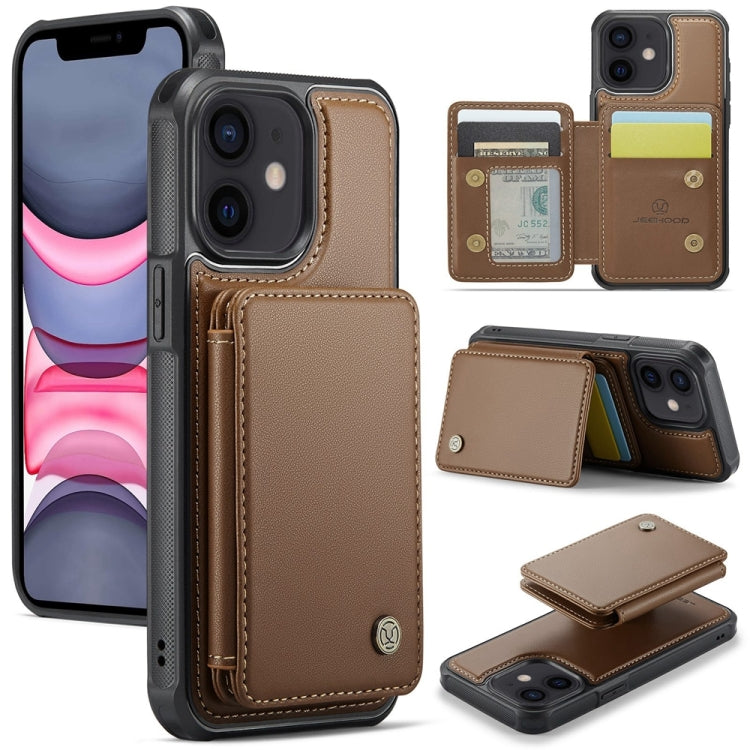 JEEHOOD J05 Business Magnetic Style RFID Leather Phone Case