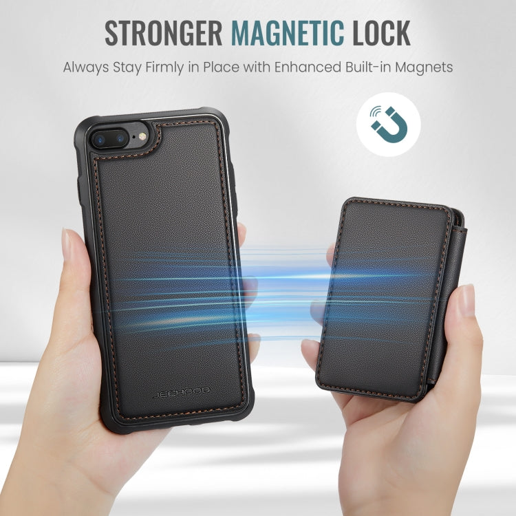 JEEHOOD J05 Business Magnetic Style RFID Leather Phone Case, For iPhone 8 Plus / 7 Plus / 6 Plus