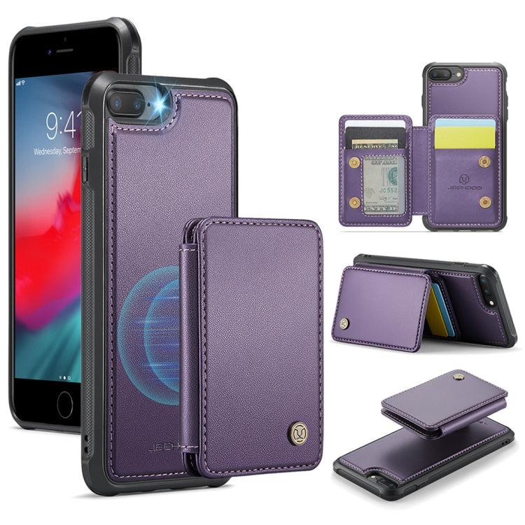 JEEHOOD J05 Business Magnetic Style RFID Leather Phone Case, For iPhone 8 Plus / 7 Plus / 6 Plus