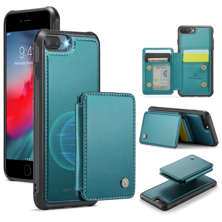 JEEHOOD J05 Business Magnetic Style RFID Leather Phone Case, For iPhone 8 Plus / 7 Plus / 6 Plus