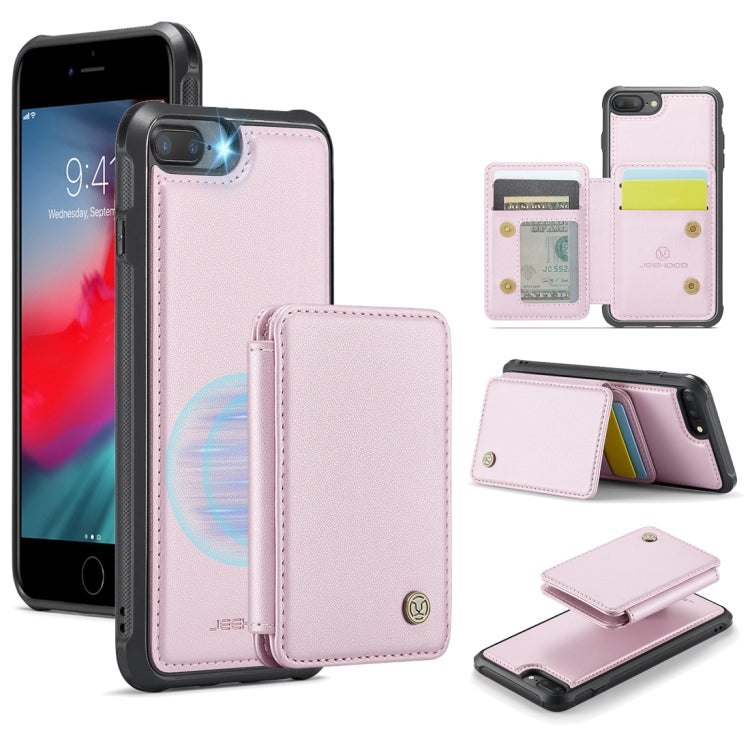 JEEHOOD J05 Business Magnetic Style RFID Leather Phone Case, For iPhone 8 Plus / 7 Plus / 6 Plus