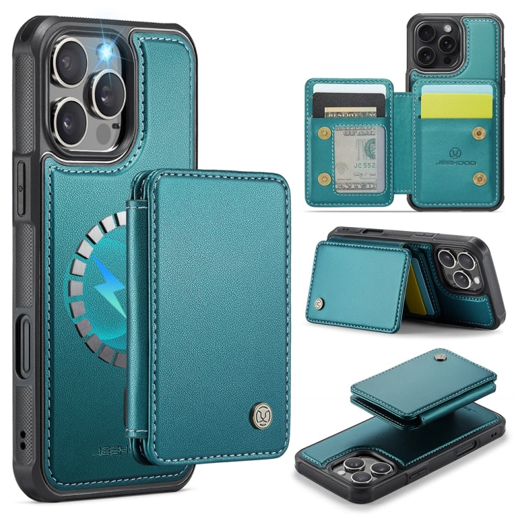 JEEHOOD J05 Business Magnetic Style RFID Leather Phone Case, For iPhone 16, For iPhone 15 Pro Max, For iPhone 15 Pro, For iPhone 15 Plus