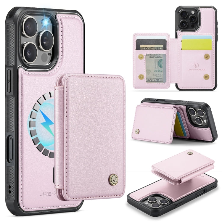JEEHOOD J05 Business Magnetic Style RFID Leather Phone Case, For iPhone 16, For iPhone 15 Pro Max, For iPhone 15 Pro, For iPhone 15 Plus