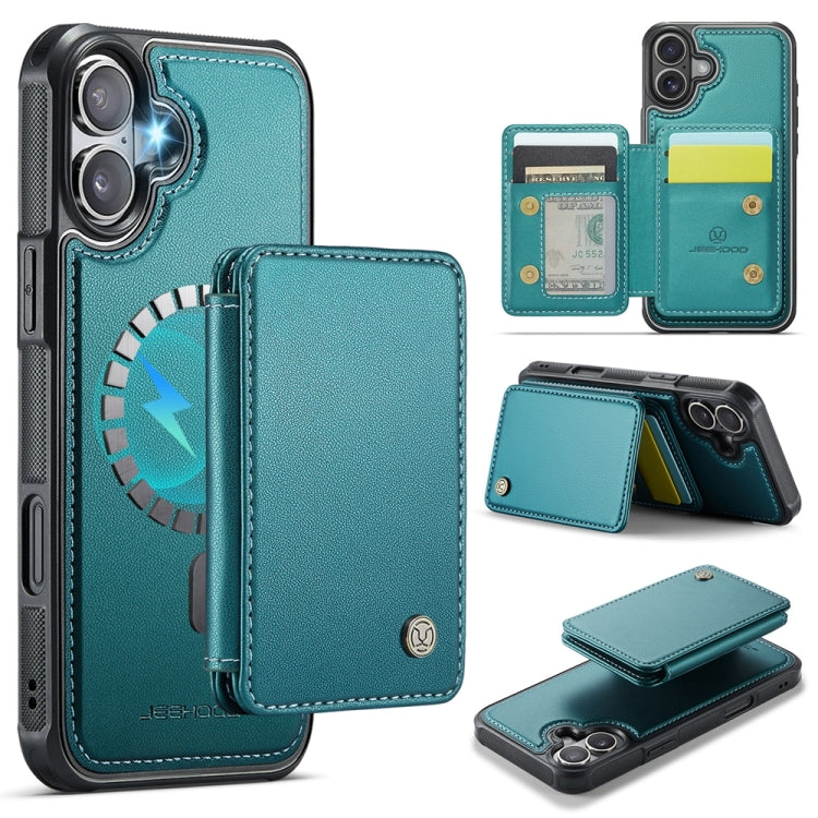 JEEHOOD J05 Business Magnetic Style RFID Leather Phone Case, For iPhone 16, For iPhone 15 Pro Max, For iPhone 15 Pro, For iPhone 15 Plus
