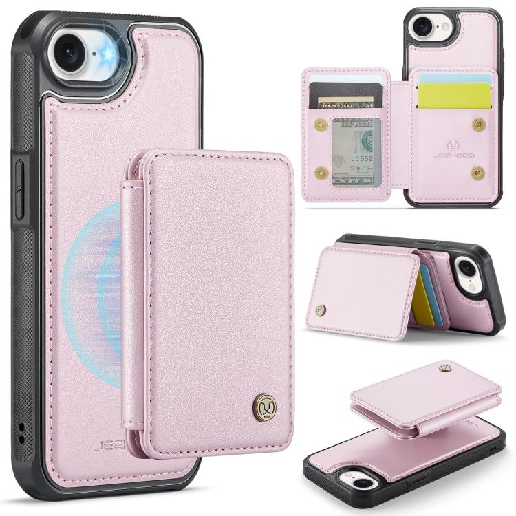 JEEHOOD J05 Business Magnetic Style RFID Leather Phone Case, For iPhone 17e / 16e, For iPhone 17 Pro Max, For iPhone 17 Pro, For iPhone 17