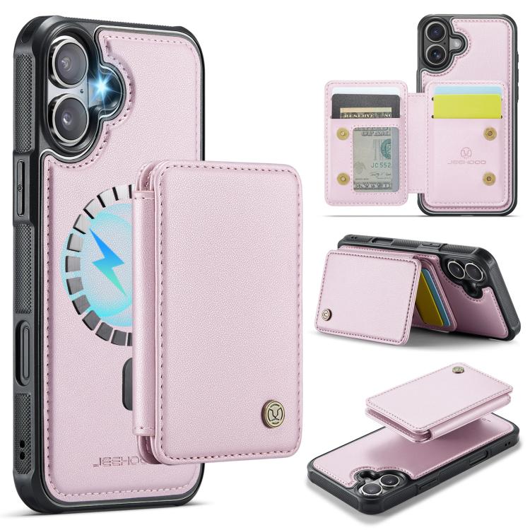 JEEHOOD J05 Business Magnetic Style RFID Leather Phone Case, For iPhone 17e / 16e, For iPhone 17 Pro Max, For iPhone 17 Pro, For iPhone 17