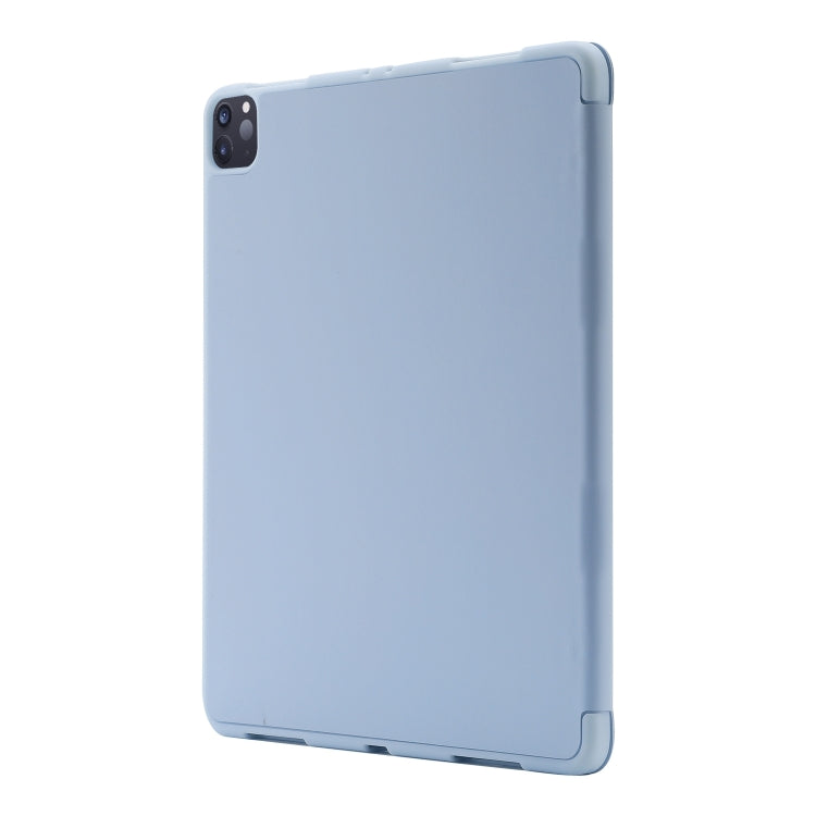 Skin Feel Tri-fold Leather Tablet Case with Pen Slot, For iPad Pro 13 2024, For iPad Pro 11 2024