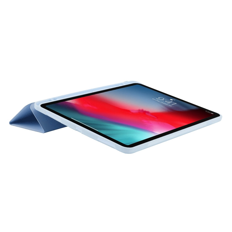 Skin Feel Tri-fold Leather Tablet Case with Pen Slot, For iPad Pro 13 2024, For iPad Pro 11 2024